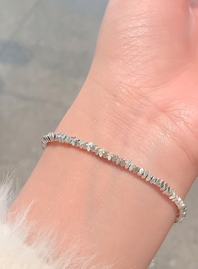 碎银几两珍珠手链女法式复古