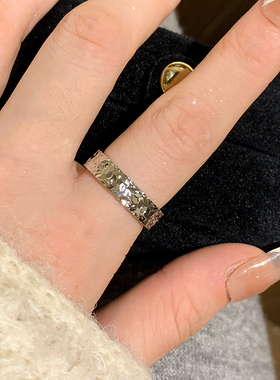 碎冰冰戒指女高级精致通勤百搭