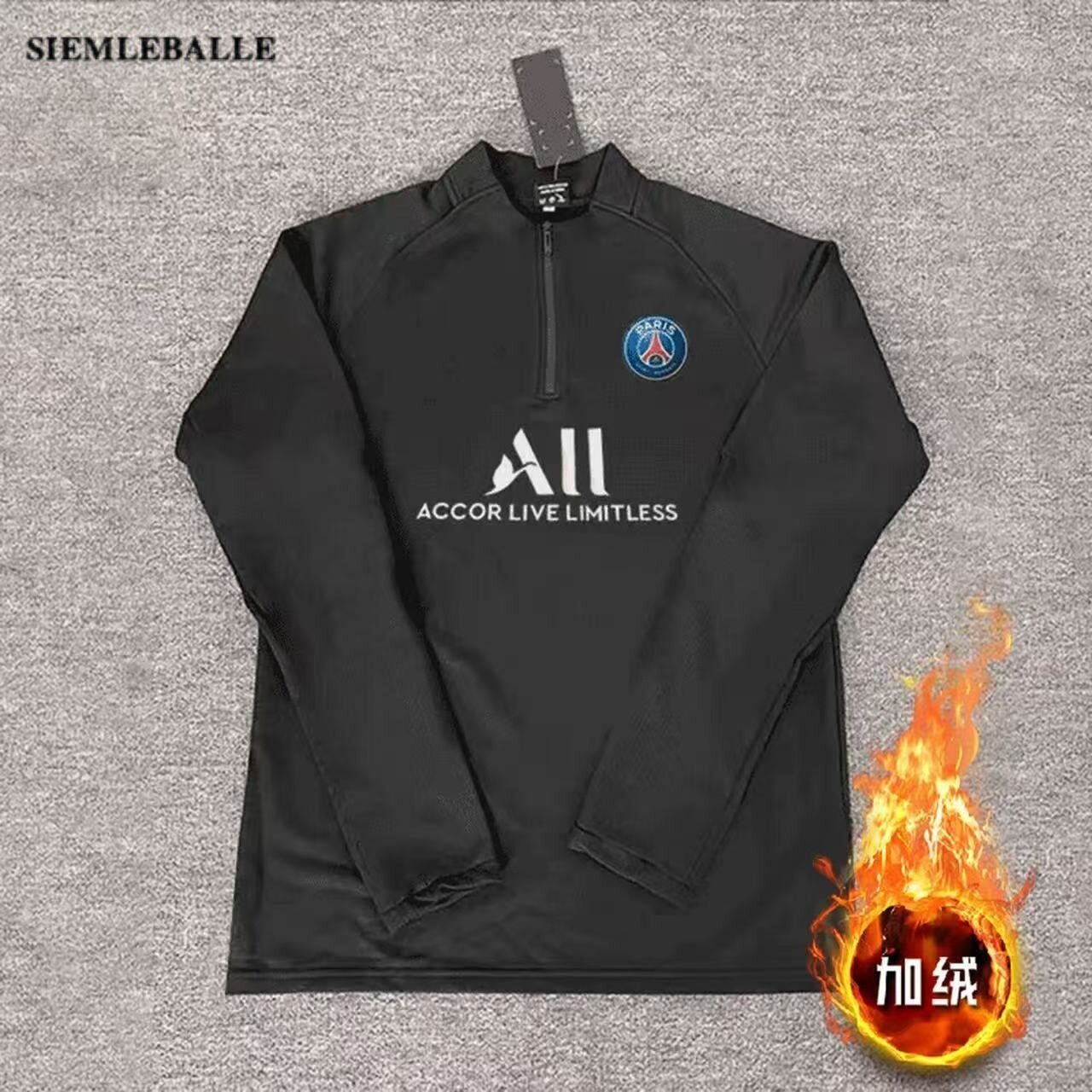 2425巴萨皇马训练服男透气高弹力足球紧身衣运动跑步健身速干长袖 - 图3