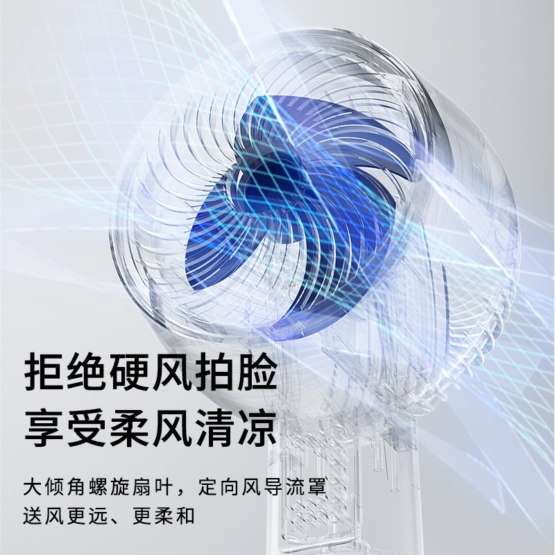 夏新空气循环扇电风扇落地家用静音2021年新款涡轮电扇摇头对流扇 - 图3