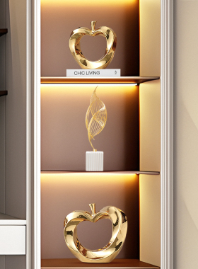 美维斯苹果摆件轻奢高档装饰品