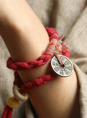 新中国风山鬼钱手绳藏族