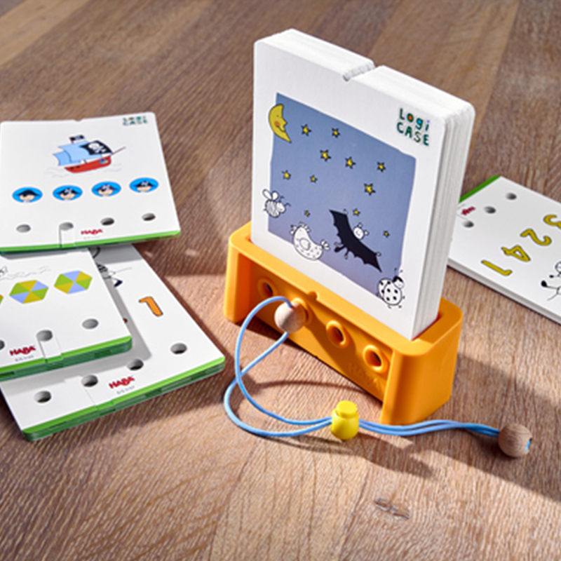 单人逻辑盒LogiCase 4岁5德国HABA早教玩具逻辑思维谜题桌游游戏6-图2