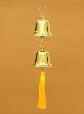 铜铃铛铜大号2铃3铃一串挂钟公司入户大门中式家居装饰中式摆件款