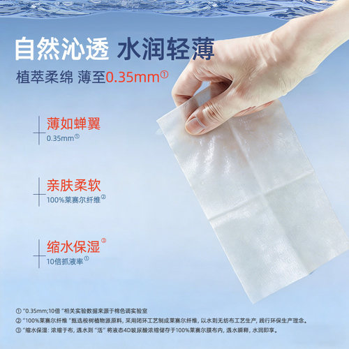 cocott玻尿酸湿敷棉片专用可拉伸开孔绷带化妆棉补水面膜纸 - 图3
