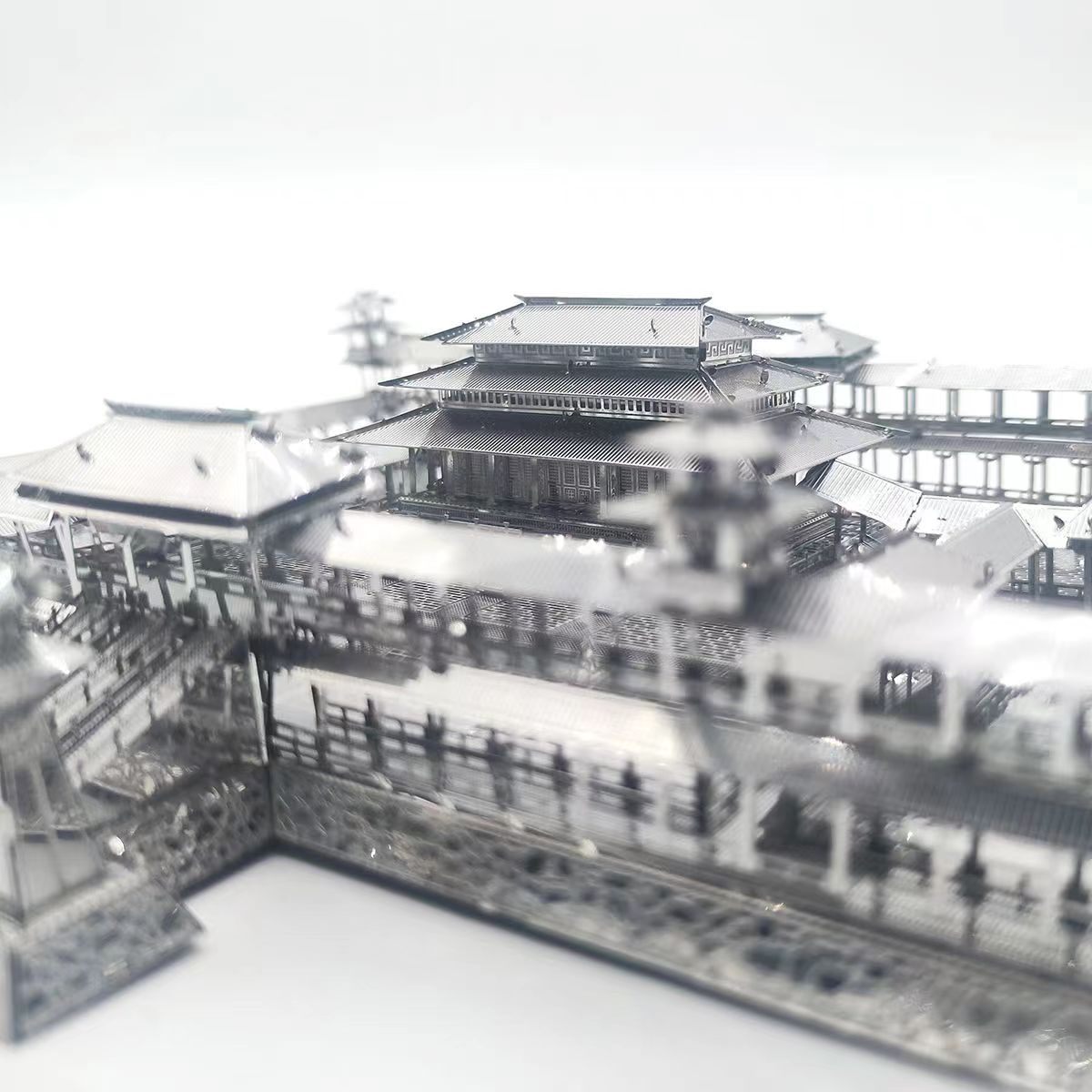 未央宫 3D立体金属建筑拼图DIY手工制作益智拼装模型玩具小摆件 - 图2