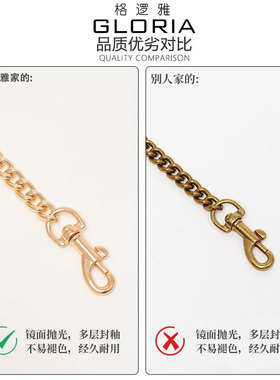 格逻雅适用coach蔻驰麻将包链条金属细链子替换包带肩带斜挎腋下