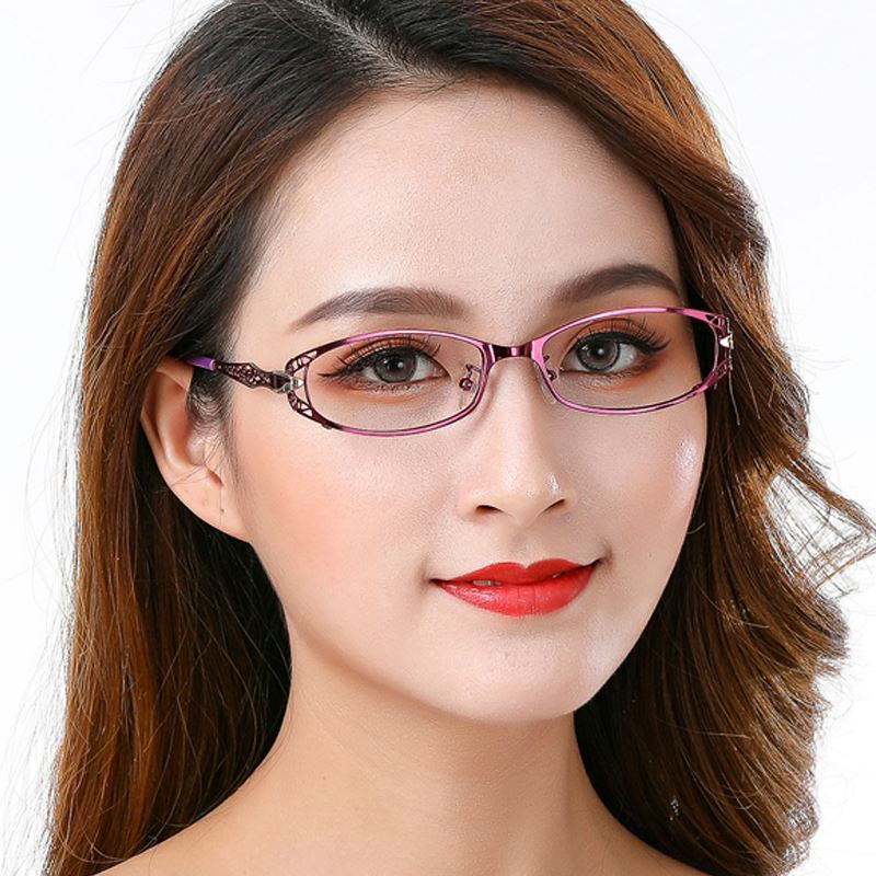 时尚老花镜超轻女款显年轻镂空优雅高清晰树脂护目镜老光远视眼镜-图1