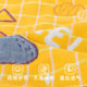 Pure cotton yarn square towel children's towel soft face washing household full cotton cartoon absorbent facial towel hangable