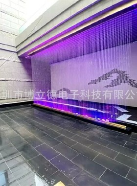 景观喷泉流行室内装饰隔断流水水幕墙流水墙园林瀑布拉丝水帘墙