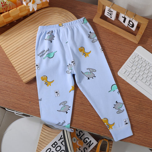 0-8岁宝宝纯棉秋裤打底裤睡裤线裤春秋款婴儿裤子全棉a类小孩儿童 - 图3