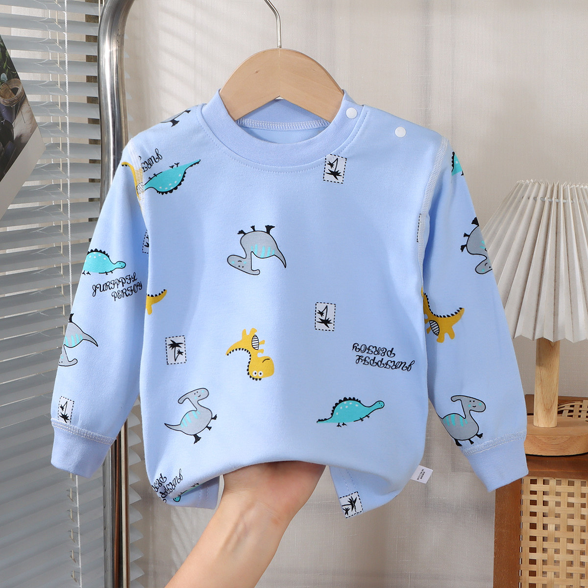 无骨圆领款纯棉秋衣无痕上衣打底衫宝宝套头睡衣男童女童春秋款,淘宝优惠券,粉丝福利购,淘宝优惠卷