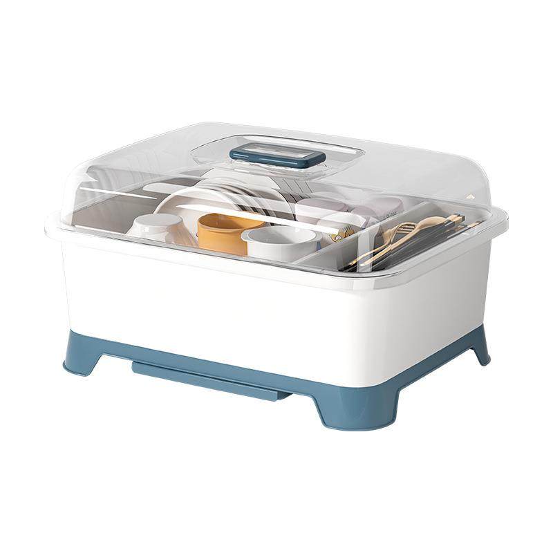 碗碟收纳架厨房放碗筷收纳盒带盖家用多功能沥水置物架餐具碗柜箱,淘宝优惠券,粉丝福利购,淘宝优惠卷