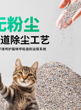 比亿奇天然钠基矿石猫沙40斤