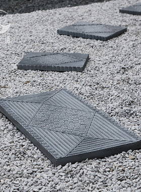 花之塘人造石脚踏石中式庭院花园