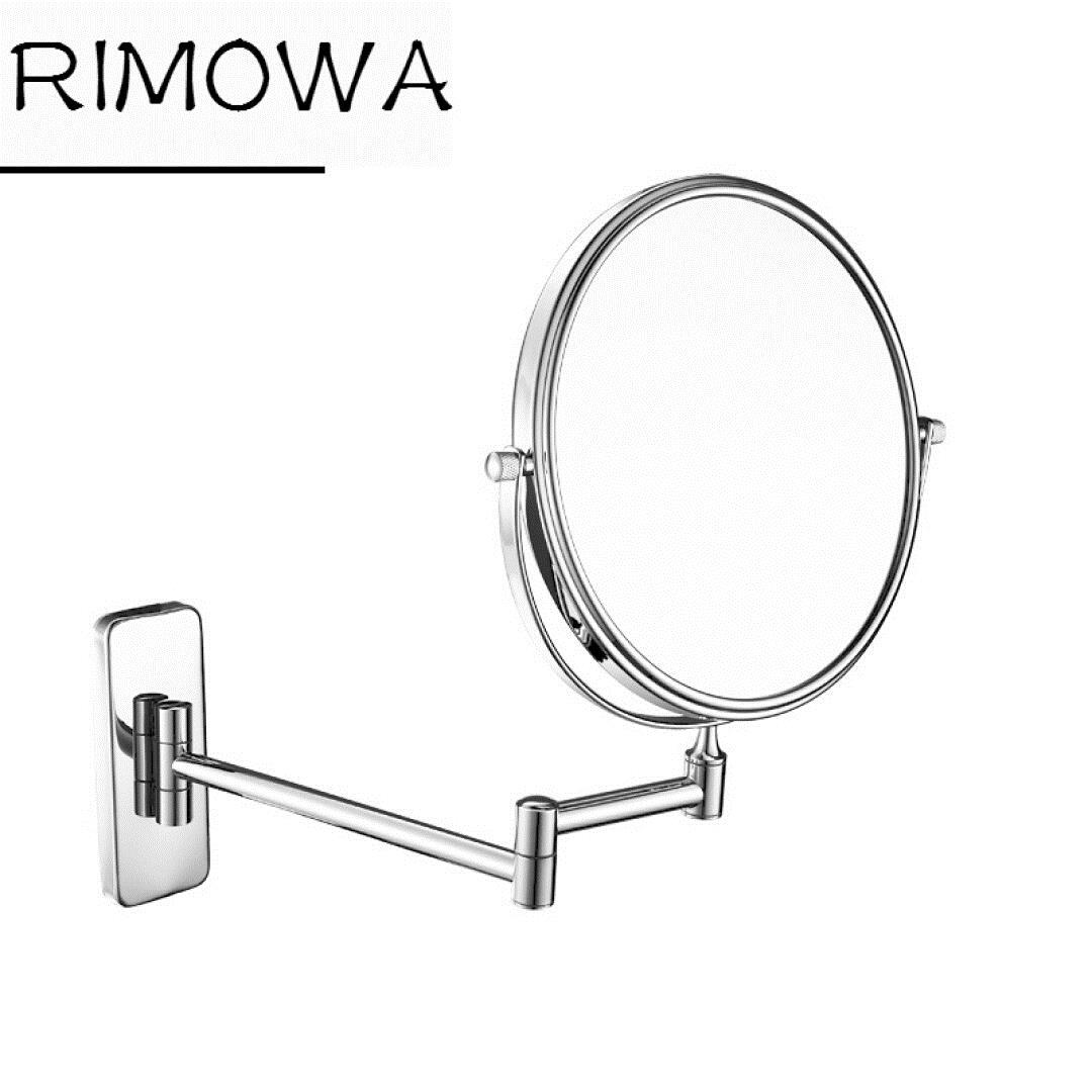 RIMOWA免打孔酒店浴室壁挂镜子化妆镜折叠伸缩卫生间挂墙放大美容