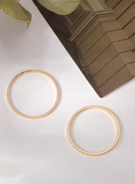 Ring 2 sets热卖爆款极细素圈简约戒指2件套ins冷淡风学生尾戒