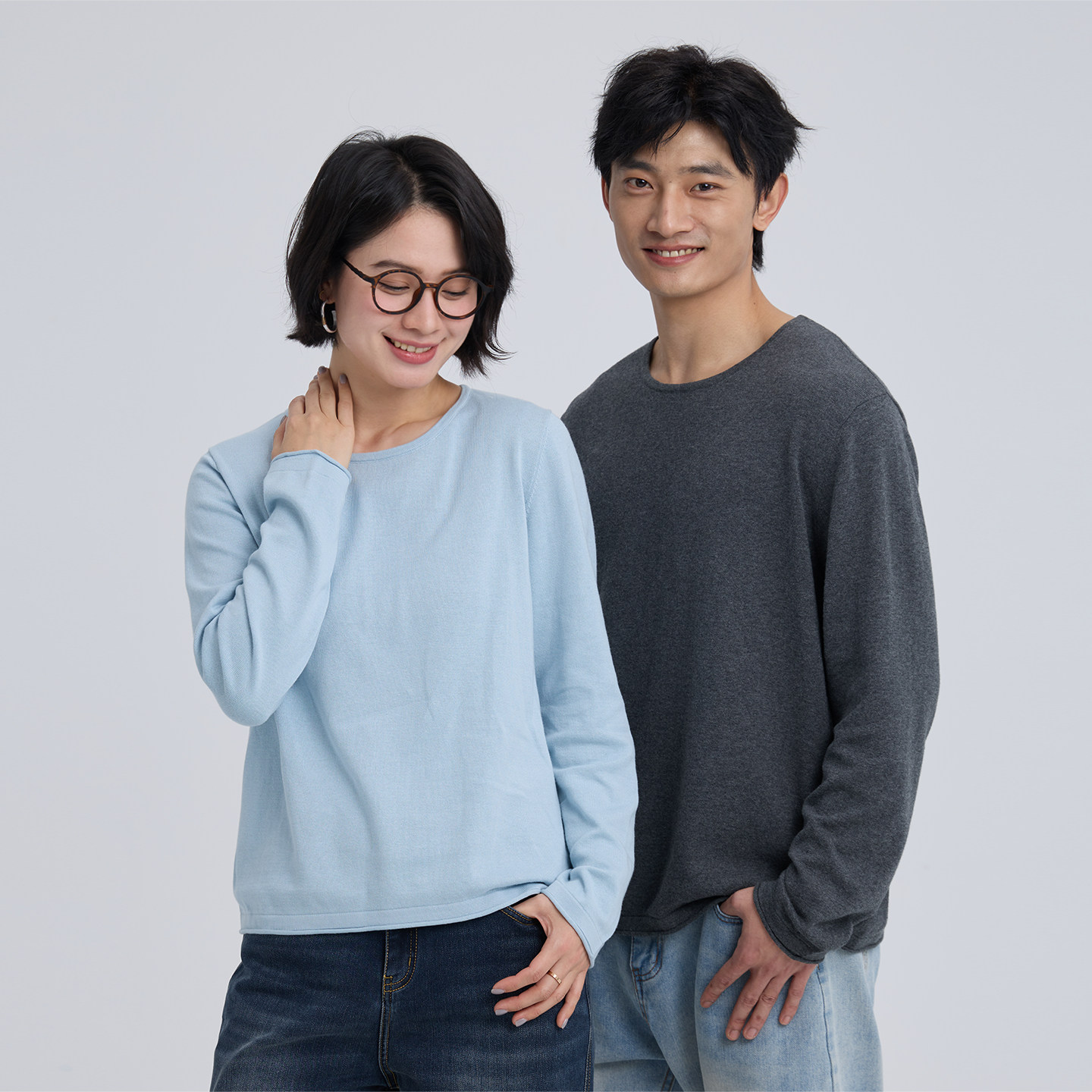 无色无味纯棉针织衫男款2025新款可机洗长袖加厚打底上衣男士毛衣,淘宝优惠券,粉丝福利购,淘宝优惠卷