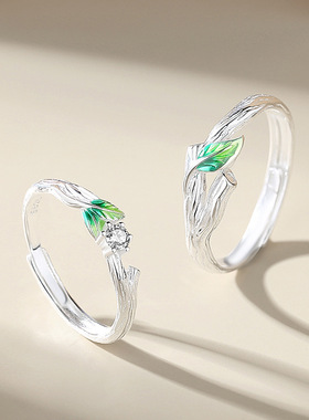 情窦初开情侣戒指男女一