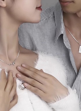 蓝桉与鸟情侣项链男女一对小众设计感树藤小鸟吊坠锁骨链森系项链