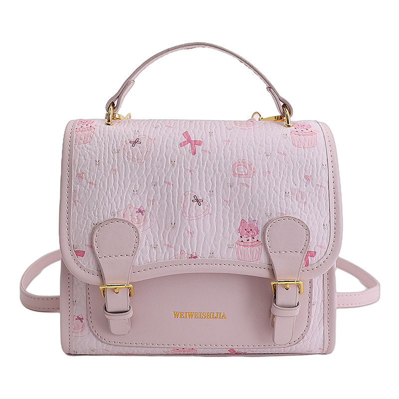 学院风粉色双肩包包女2025新款潮小众少女多功能书包时尚小型背包,淘宝优惠券,粉丝福利购,淘宝优惠卷