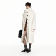 PUKI 65% wool double-sided wool simple two-wear long scarf coat