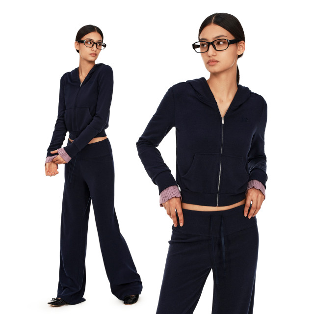 ຊຸດ PUKI lazy suit, ຢືດຢຸ່ນສູງ, ເປັນມິດກັບຜິວຫນັງ, ເສື້ອຍືດສັ້ນກະທັດຮັດ, ກາງເກງຂາກວ້າງ