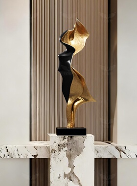 入户玄关摆件现代轻奢家居客厅电视柜艺术雕塑高级感落地软装饰品