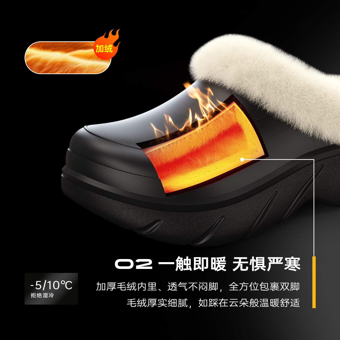 亚束迈舒棉拖鞋女士男款毛毛鞋2025新款保暖棉鞋防水居家室内冬季,淘宝优惠券,粉丝福利购,淘宝优惠卷