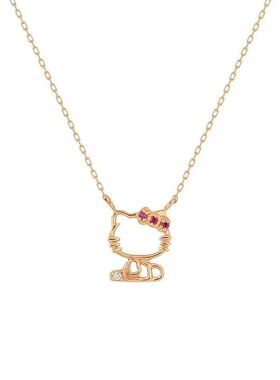 凯蒂猫系列饰品套装可爱三丽鸥HelloKitty苹果吊坠项链女闺蜜礼物