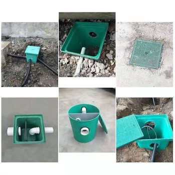 Resin threaded well integrated composite manhole cover weak current well electric hand hole well anti-theft sand green manhole cover