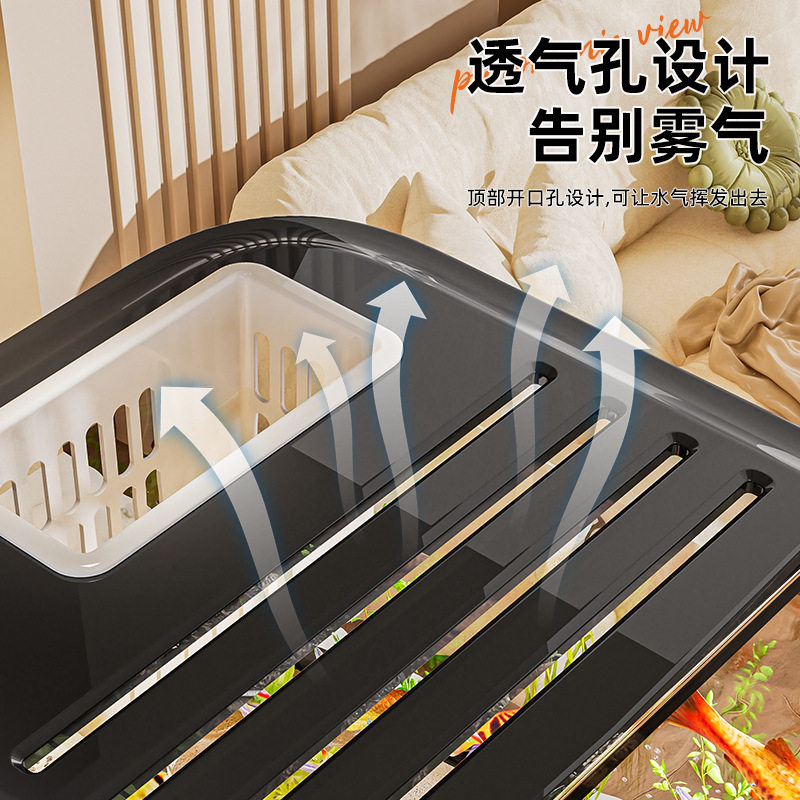 干湿分离龟缸新款迷你乌龟饲养箱宠物大型换水网红金鱼水族箱中小,淘宝优惠券,粉丝福利购,淘宝优惠卷