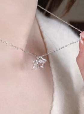 幸运星星项链镀银女ins风轻奢小众设计高级感情人节礼物工厂