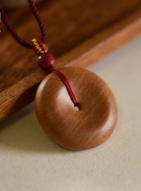 设计师推荐 老桃木扣项链儿童朱砂女男情侣编绳春夏项链毛衣链