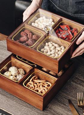 2025新款春节过年家居装饰品摆件酒柜客厅茶几果盘乔迁礼物干果盒