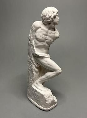 米开朗基罗复刻石膏像雕塑高级小众创意桌面摆件美术素描教具礼物