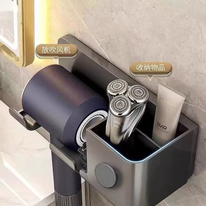 吹风机免打孔置物架浴室壁挂式电吹风支架吸盘收纳神器吹风筒挂架,淘宝优惠券,粉丝福利购,淘宝优惠卷