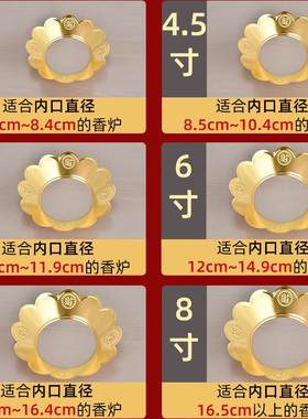 加厚合金香炉围香灰托盘防止炉灰散落罩家用挡灰围挡接灰围边围栏