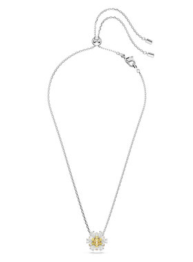 施华洛世奇花朵造型链坠项链