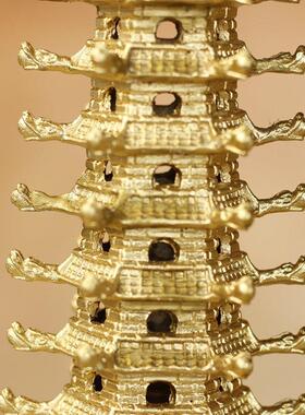 久鉴 铜文昌塔摆件全铜9层13层七层九十三层文昌塔办公室书桌摆件