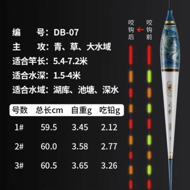 夜光漂咬钩变色电子浮漂重力夜光漂大小物漂水流漂综合包邮 - 图3