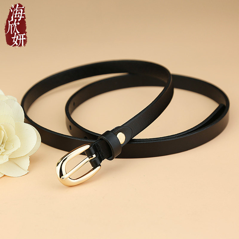 皮带女真皮纯头层牛皮休闲百搭复古针扣腰带细配裙子装饰简约裤带,淘宝优惠券,粉丝福利购,淘宝优惠卷
