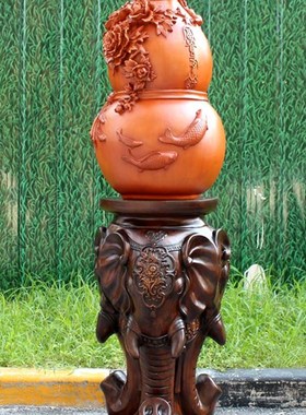 招财大象葫芦摆件落地貔貅办公室客厅玄关家居装饰店铺开业礼品