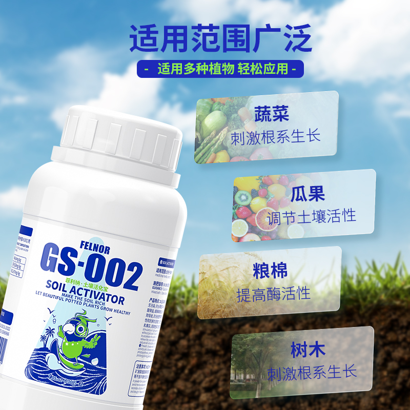 菲利纳活力素GS002土壤活化剂神仙水花肥盆栽发财树文竹激活营养-图3