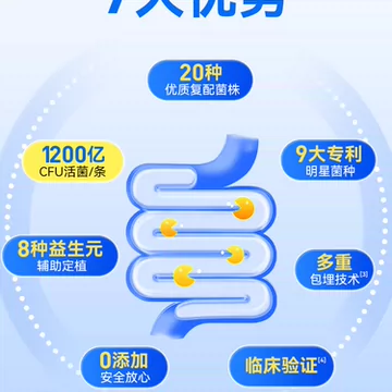 【贝莱健】大人儿童益生菌10盒共60袋[100元优惠券]-寻折猪