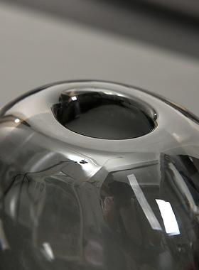 欧美时尚玻璃花瓶摆件 现代客厅餐桌插花花器家居软装饰品