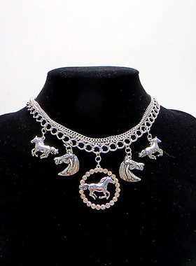 721欧美孤品复古莫奈翠法丽项链