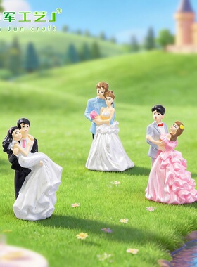 仔娃娃屋装饰品配件迷你婚纱小桌