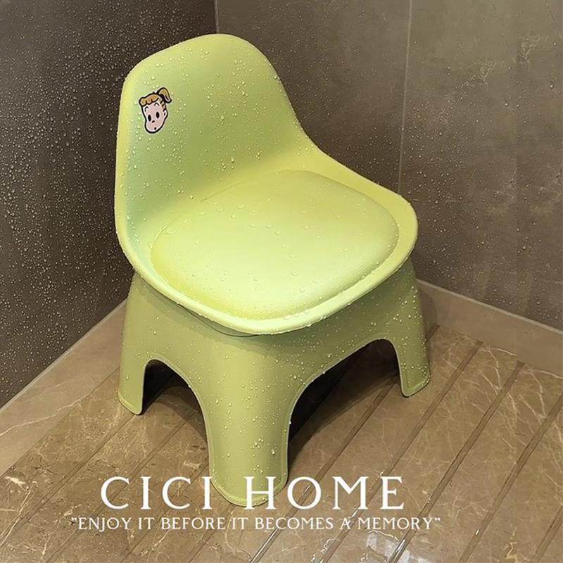 【浴室好物】浴室洗澡凳卫生间专用凳子孕妇淋浴凳防滑矮凳靠背椅,淘宝优惠券,粉丝福利购,淘宝优惠卷