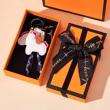 钥匙扣2026年新款创意汽车钥匙链圈皮革马上有钱编织绳包挂件礼物 - 图2